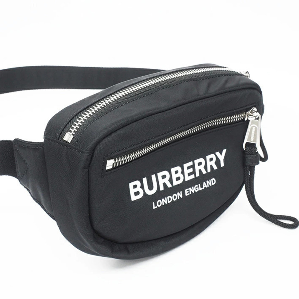Burberry Body Bum Crossbody Belt Bag Waist Clutch Logo Cannon Bum Black White - Picture 3 of 6